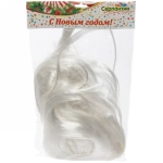 Парик карнавальный «Красотка» (длинные прямые локоны 90 см), Белый