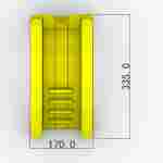 Надувная мини-лестница для бассейна из ПВХ, жёлтая, 3.3x1.7x2.1 м