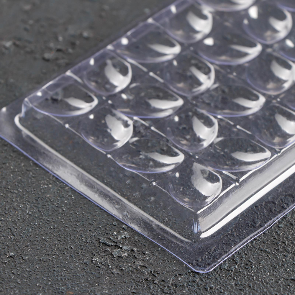 Форма для плитки шоколада пластиковая «Ромбы - лепестки», 18х8 см