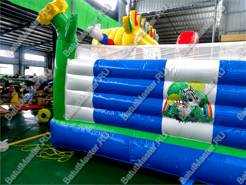 Коммерческий надувной батут "Радужный город 2" 12*6*3 м