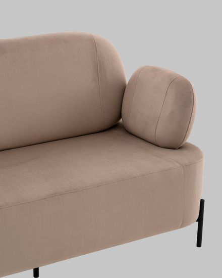 Диван Кэнди велюр светло-серый