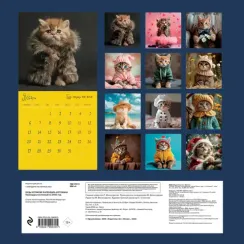 Будь котиком! Календарь котомана. Календарь настенный на 2025 год (300х300)