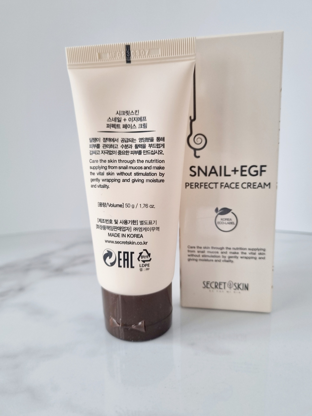 Крем для лица с муцином улитки Secret Skin Snail + EGF Perfect Face Cream