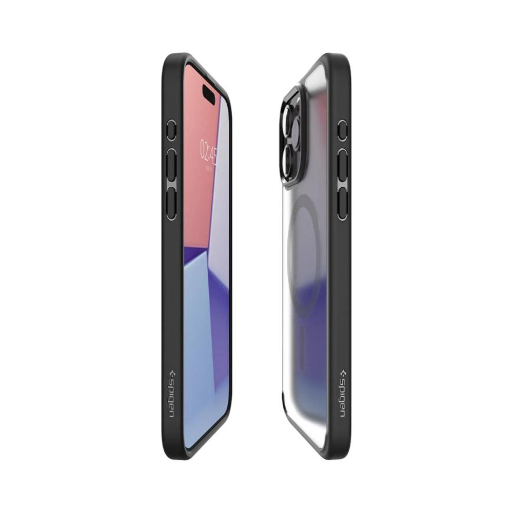 Прозрачный чехол MagSafe Spigen Ultra Hybrid (Mag Fit) для iPhone 15 Pro Max Тонкий гибридный поликарбонатный чехол с повышенным уровнем защиты при падении