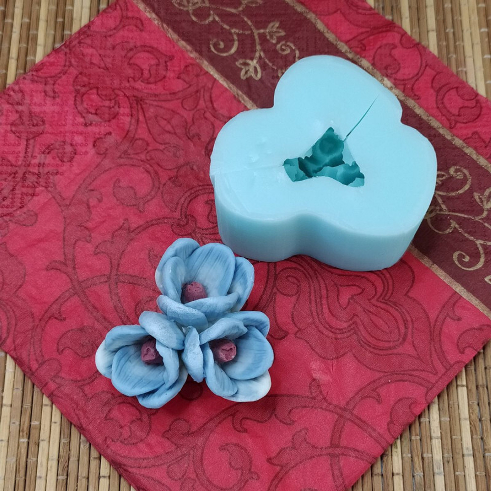 Молд силиконовый 3D "Крокусы" №73