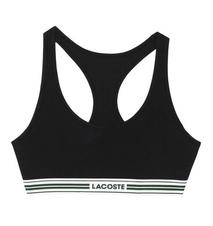 Теннисный бюстгальтер Lacoste Heritage Racer Back - black