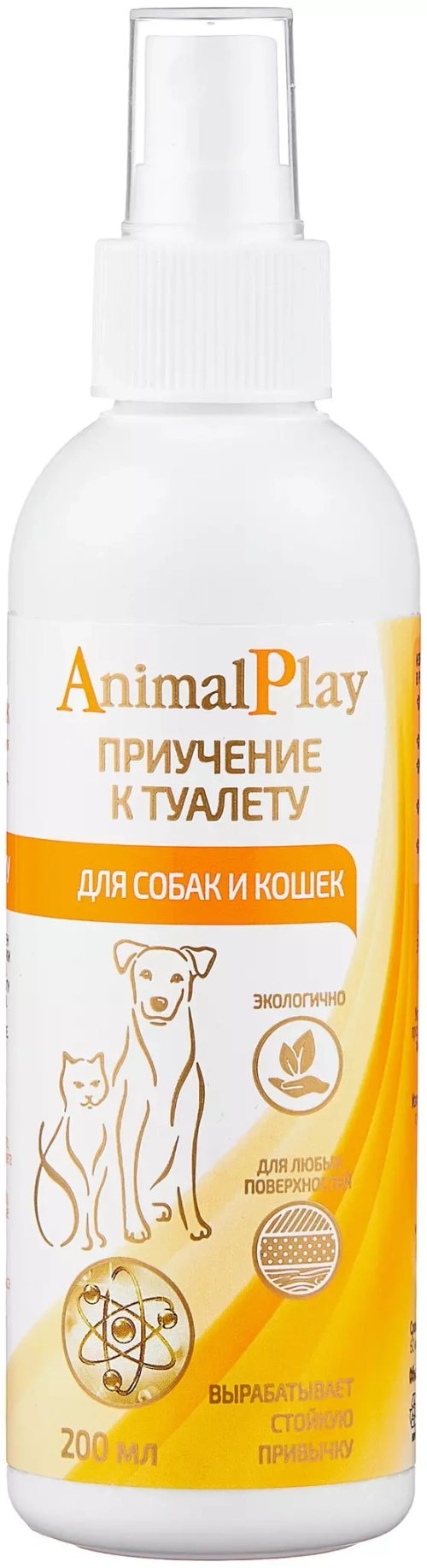 Animal Play спрей для кошек и собак  Приучение к туалету, 200 мл.