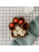 Деревянная менажница "Лапа" из кедра