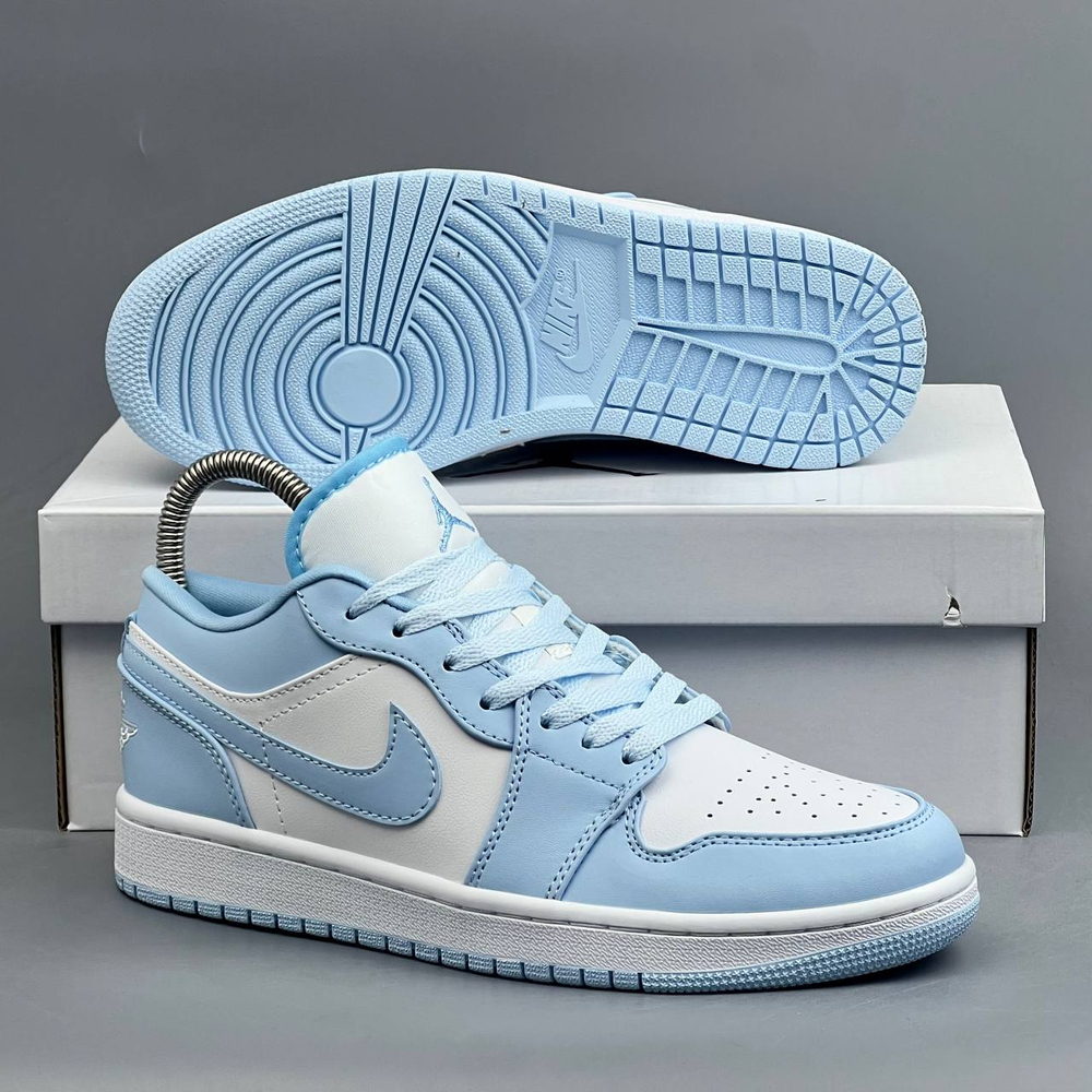 Кроссовки Nike Jordan 1 Blue #546 (гол.)