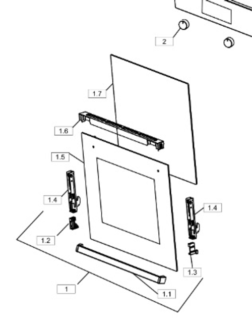 Внешнее стекло двери духовки Gorenje, оригинал