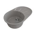 Мойка ML-GMS05 СТАНДАРТ овальная с крылом, темно-серый (309), 740*455*190мм