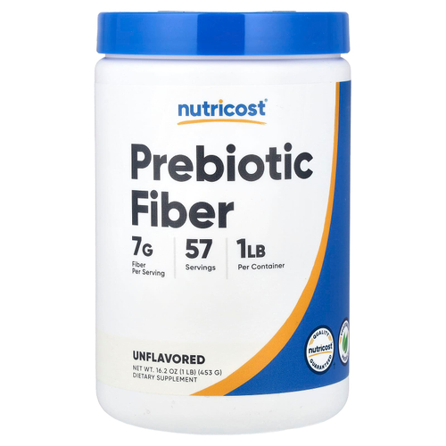 Nutricost, пребиотическая клетчатка, без добавок, 453 г (16,2 унции)