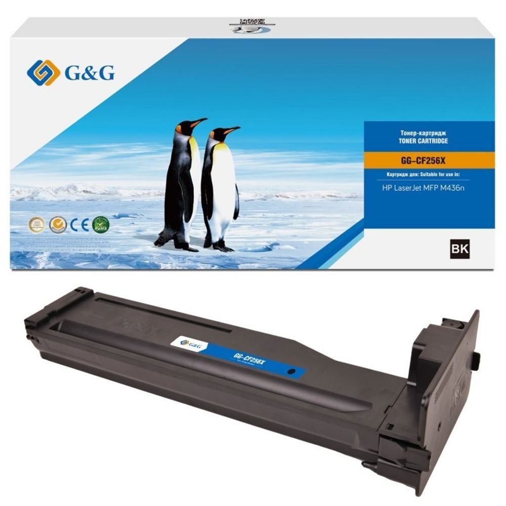 Тонер-картридж G&amp;G, аналог HP CF256X для LaserJet Pro M436 (13.7k)