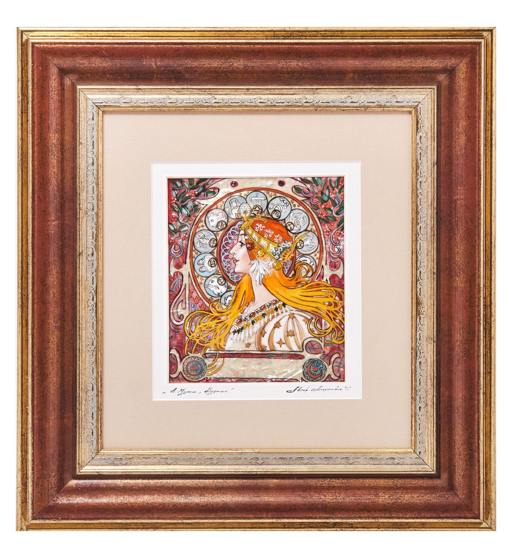 Народные промыслы ШК-55/243 Панно «Зодиак - Альфонс Муха»