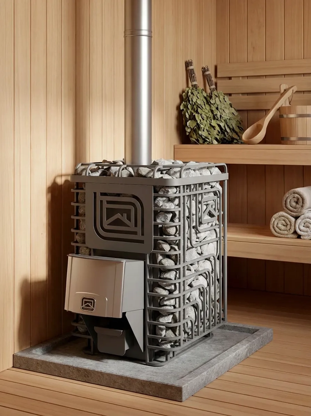 Печь для бани Сибирский утёс-20 ЛП Профи