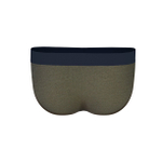 Мужские хлопковые трусы-брифы цвета хаки (Размер: XL) (Цвет: хаки)