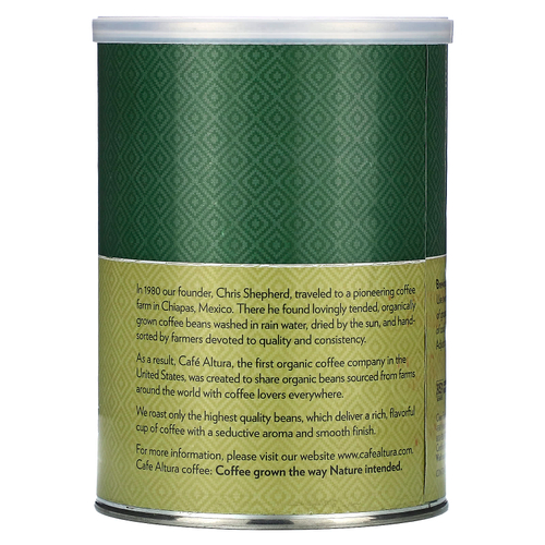 Cafe Altura, Органический кофе, домашняя смесь, молотый, темная обжарка, 340 г (12 унций)