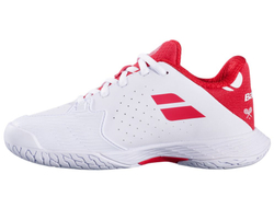 Детские Кроссовки теннисные  Babolat Propulse Junior 3 Wimbledon All Court - white/red