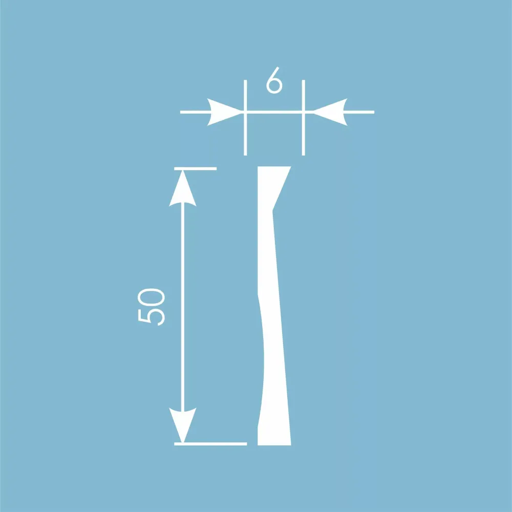 Молдинг Ecopolymer, 50x6 мм