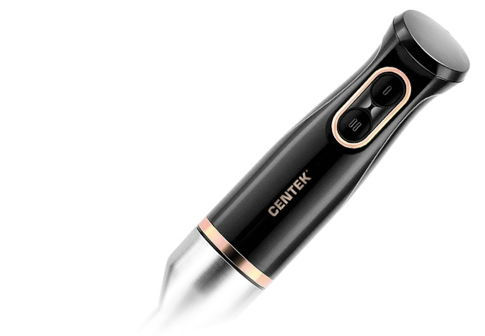 Блендер CENTEK CT-1347 Black 2 режима работы, съемная насадка и венчик, лезвия из нержавеющей стали,