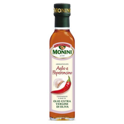 Monini Оливковое масло Extra Virgin с чесноком и перцем 250мл