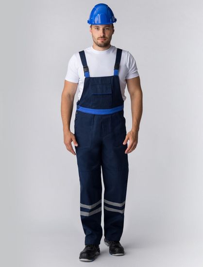 Костюм "ИТР" полукомбинезон (т.синий/василек)