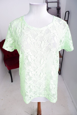 Блузка Gina Benotti кружевная, маркировка L, визуально на 50/52 размер