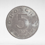 Austria, 5 Groschen, 1950, F
