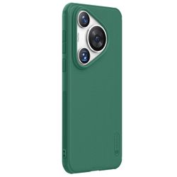 Усиленный двухкомпонентный чехол зеленого цвета (Deep Green) от Nillkin для Huawei Pura 70, серия Super Frosted Shield Pro