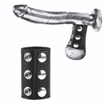 Чёрная утяжка на кнопках 100% PVC STRAP WITH METAL SNAP (Цвет: черный)