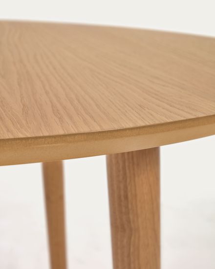 Oqui Раздвижной стол из шпона дуба и массива дерева 90 (170) x 90 см La Forma Испания 