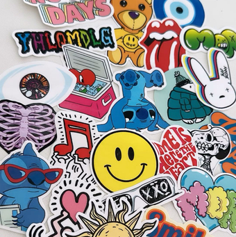 Яркие УФ ДТФ стикеры