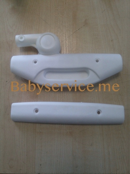 Шарнир капюшона белый левый