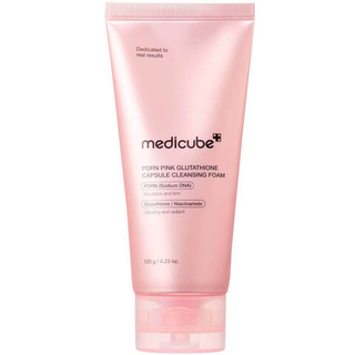 Пенка для умывания с глутатионом и PDRN MEDICUBE PDRN Pink Glutathione Capsule Cleansing Foam 120 гр