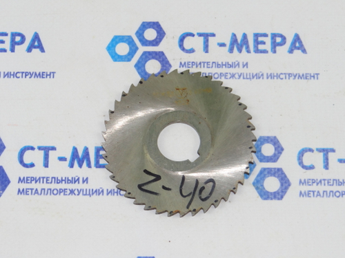Фреза отрезная по металлу 80х3.5х22мм. z=40 Р6М5 с фаской с ш/п