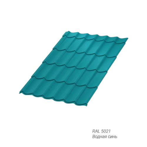 Профиль декоративный Монтерра-X 0,45мм RALL 5021 Морская волна