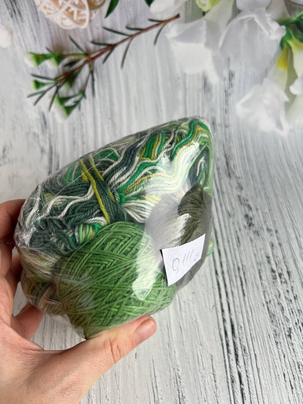 Пряжа носочная Аркобалено радужный микс 111г