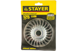 Щетка дисковая для УШМ (125 мм; 22.2 мм) STAYER 35120-125
