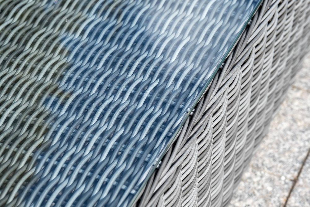 "Гляссе" лаунж-зона из искусственного ротанга, цвет графит