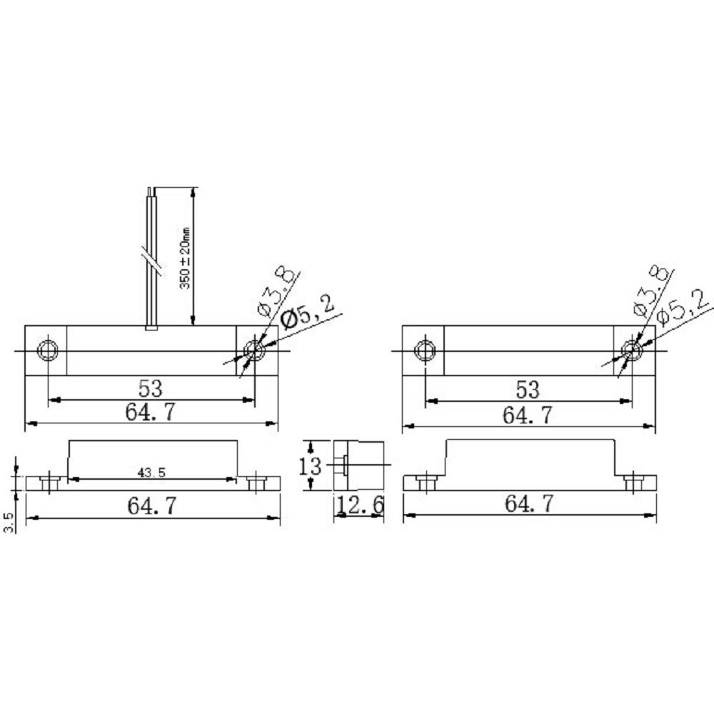 Извещатель магнитоконтактный ST-DM120NC-WT