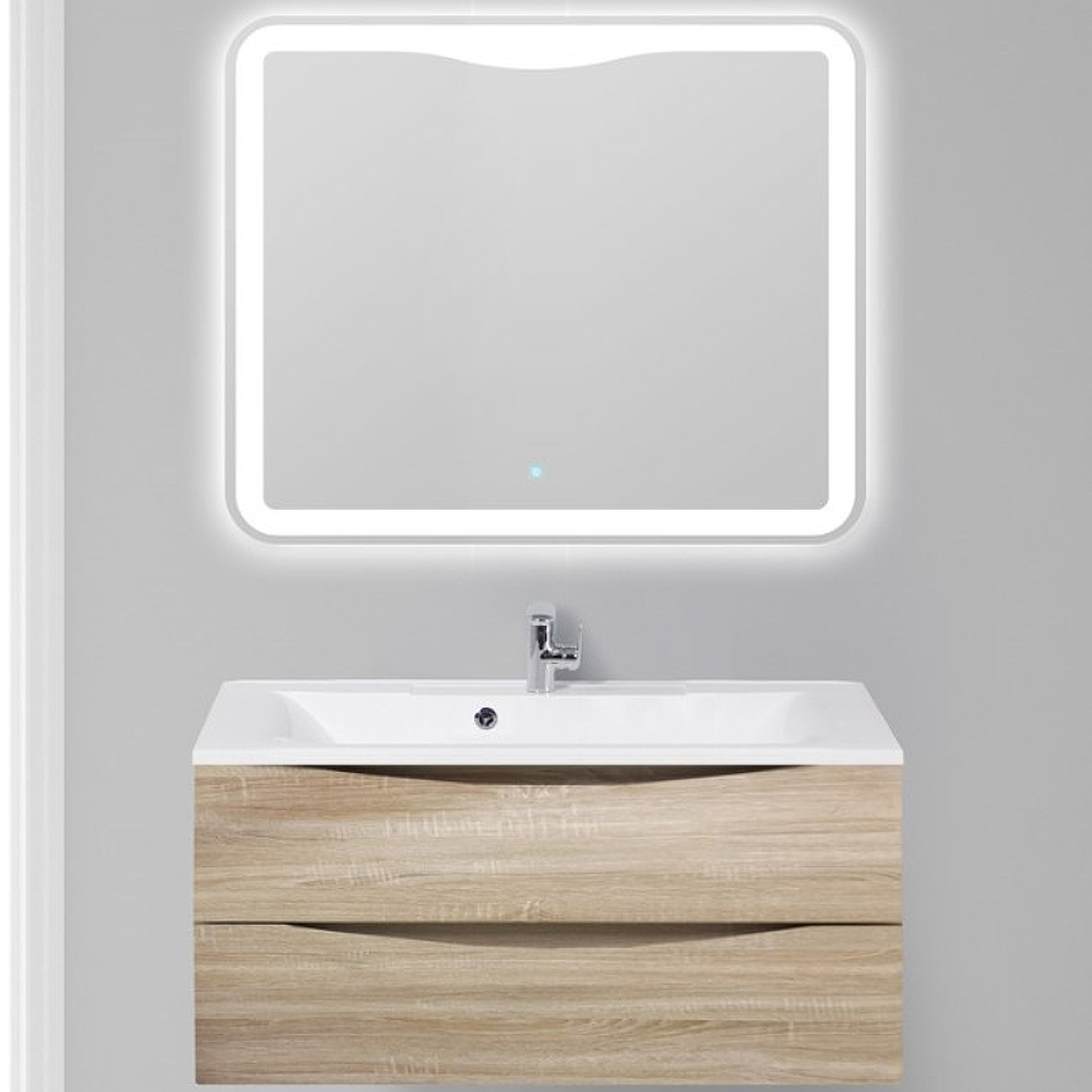 Тумба под раковину BelBagno Marino 100 MARINO-1000-2C-SO-WO-P подвесная Rovere Bianco