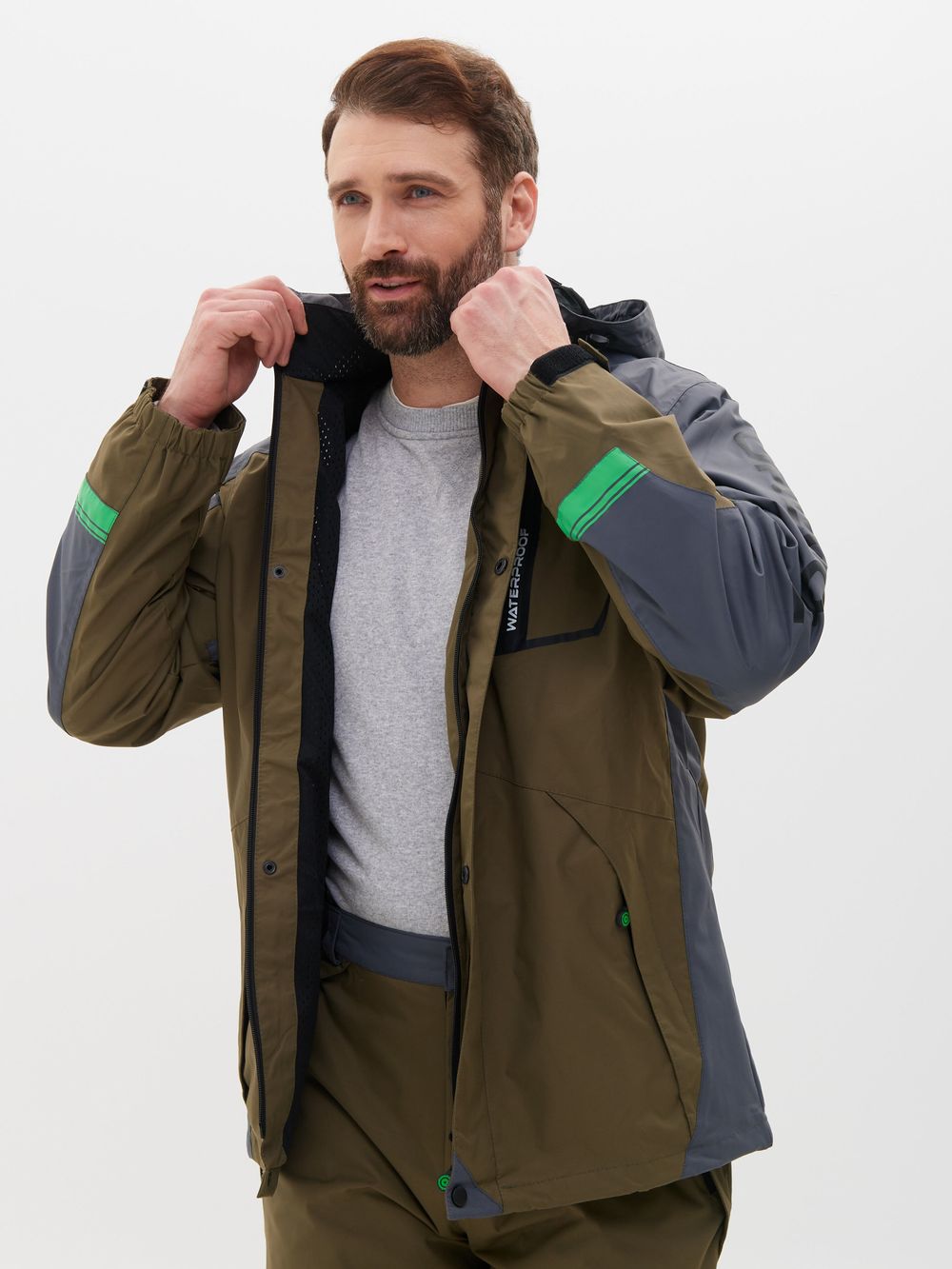 Костюм демисезонный Орегон ткань Breathable цвет Хаки/Серый