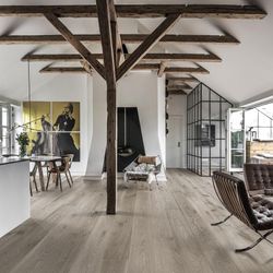 Паркетная доска Kahrs Дуб Серый Матовый Лак (OAK NOUVEAU GRAY)