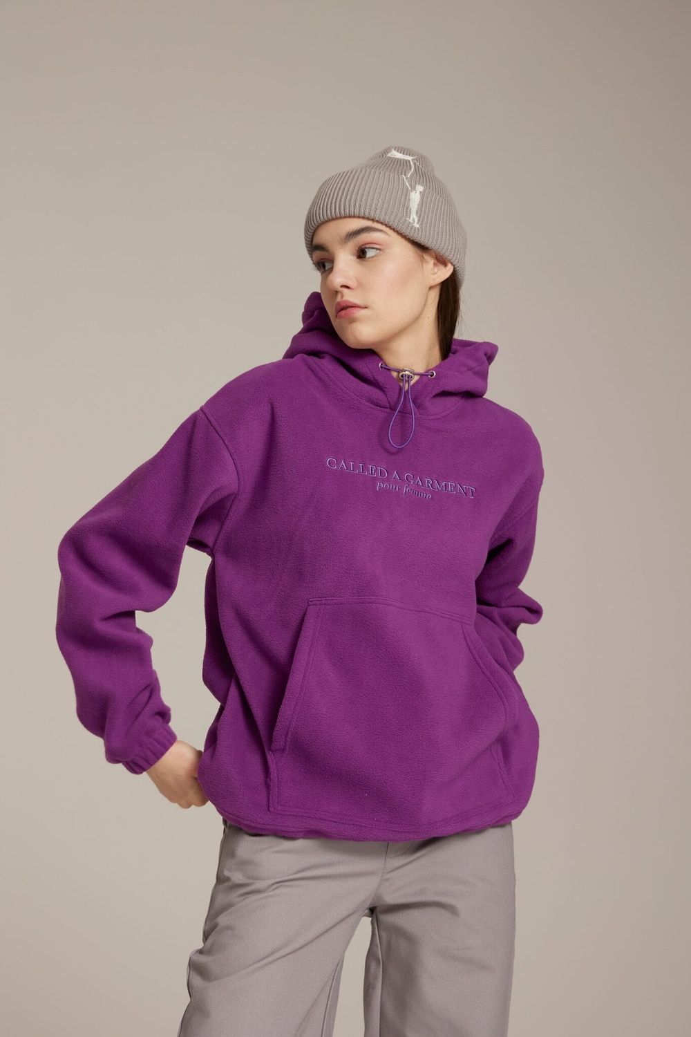 Худи Called a Garment Wrap Женский Яркий Фиолет