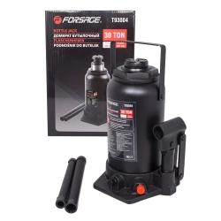 Домкрат бутылочный 30т с клапаном (h min 255мм, h max 465мм) Forsage F-T93004