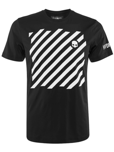 Футболка для мальчика теннисная Hydrogen Optical Tee Kids - black/white