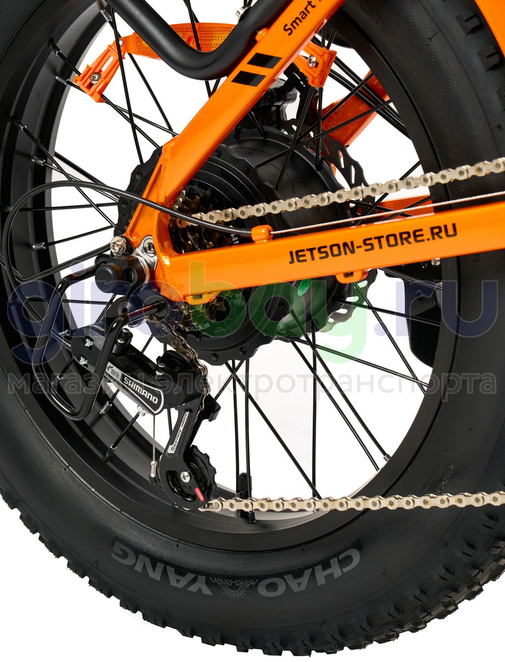 Электровелосипед Jetson GRIZZLY 1200W (48V/15Ah) - Оранжевый фото №20