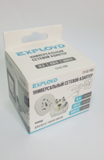 Переходник cетевой универсальный Exployd EX-AD-1488