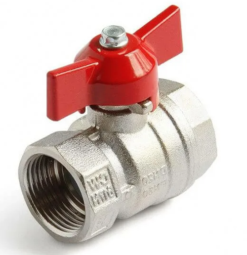 R859 Кран шаровый с отводом 1/2F x 1/2M