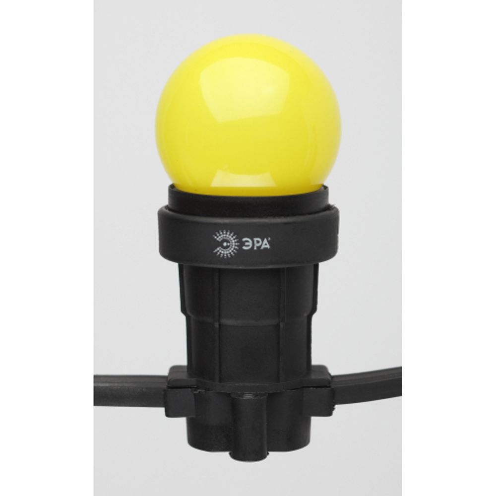 Лампочка светодиодная ЭРА STD ERAYL45-E27 E27 / Е27 1Вт шар желтый для белт-лайт